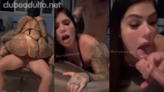 video Anny Alves transando com namorado e ganhando muita porra na boca