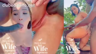 Lina Nakamura fodendo dando o cuzinho pra nego na praia