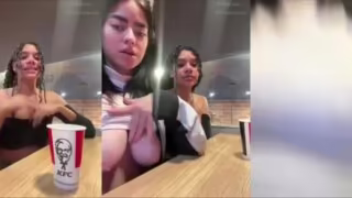 Live das novinhas no KFC