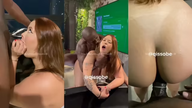 Ruivinha gordinha aguentou a pica do negão