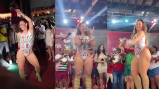 Paolla Oliveira Vazou Rebolando Bundão no Carnaval